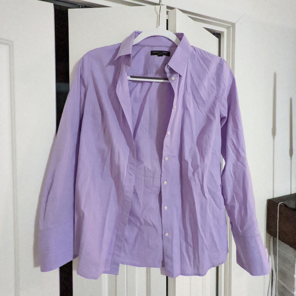 Purple collared shirt